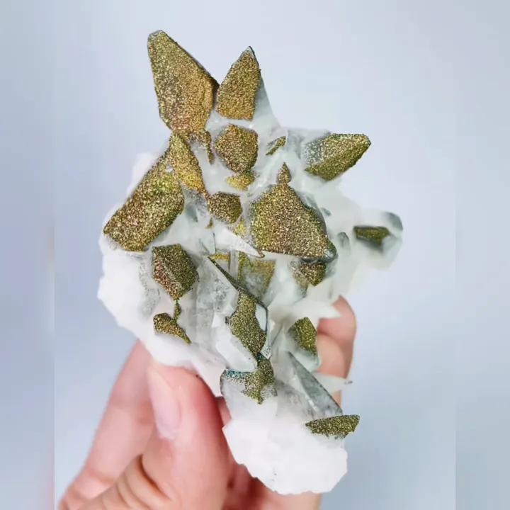 Natural Calcite and Pyrite, Mineral Specimen:  Daye,Hubei （60*75*55MM） - image 4