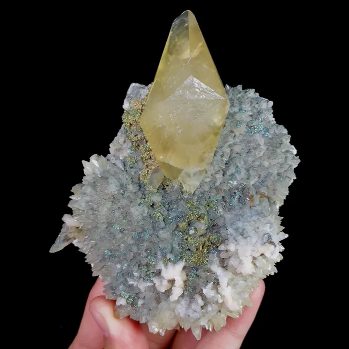 Natural Calcite and Pyrite, Mineral Specimen: Daye,Hubei (90*125*30MM) - image 5