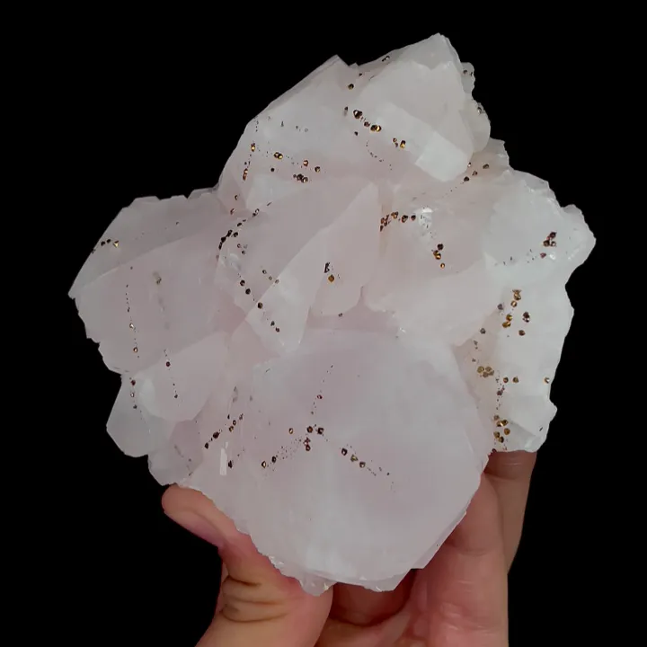 Natural Calcite and Pyrite, Mineral Specimen: Fujian,China (100*105*40MM) image