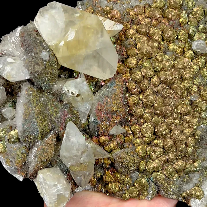 Natural Calcite and Pyrite, Mineral Specimen:Daye,Hubei (200*140*40MM) - image 3