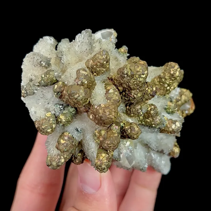 Natural Calcite and Pyrite, Mineral specimen:Daye,Hubei (95*60*50MM) image