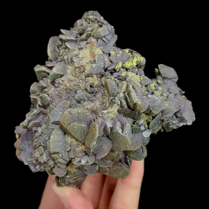 Natural Calcite and Pyrite, Mineral Specimen:Fujian,China (105*100*70MM) image