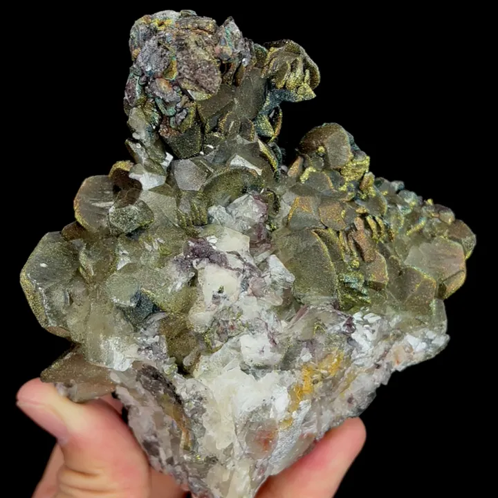 Natural Calcite and Pyrite, Mineral Specimen:Fujian,China (105*100*70MM) - image 3