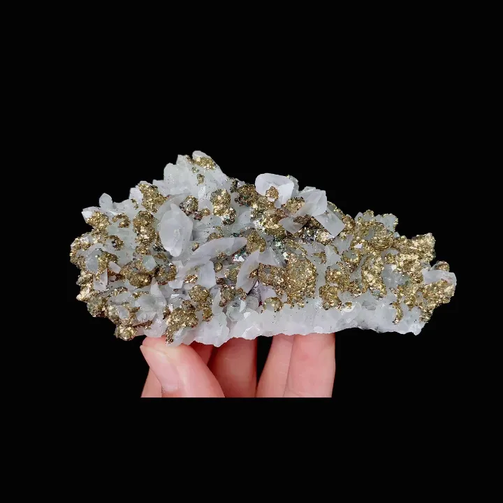 Natural Calcite and Pyrite, Mineral Specimen:Fujian,China (105*55*35MM) - image 6