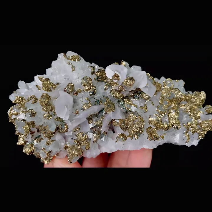 Natural Calcite and Pyrite, Mineral Specimen:Fujian,China (105*55*35MM) - image 3