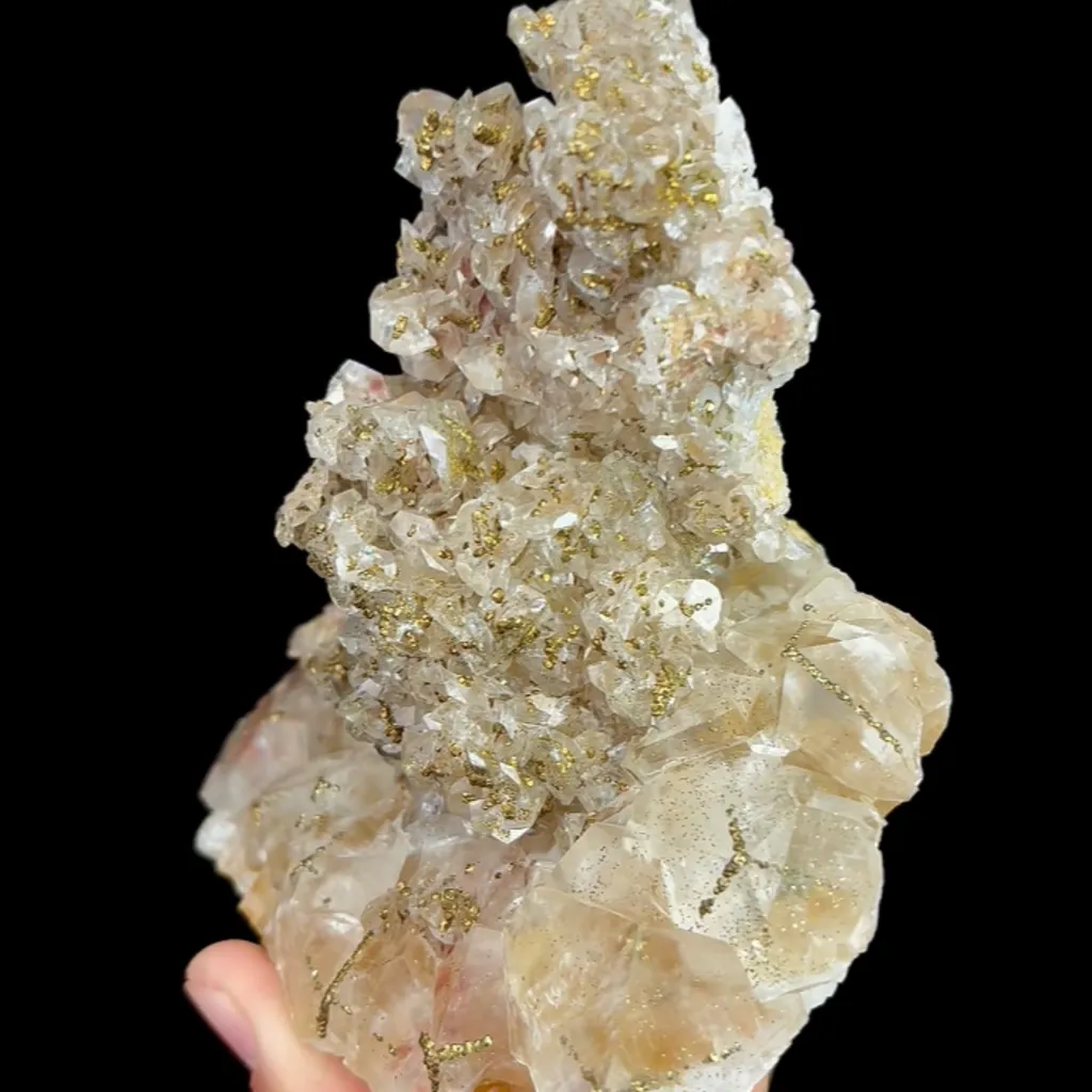 Natural Calcite and Pyrite, Mineral Specimen:Fujian,China (105*90*85MM) - image 3