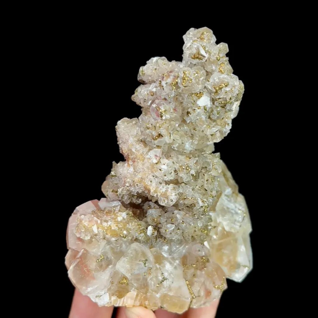 Natural Calcite and Pyrite, Mineral Specimen:Fujian,China (105*90*85MM) image
