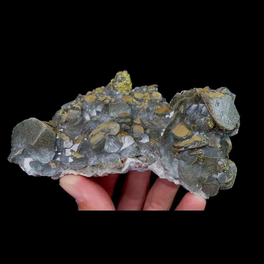 Natural Calcite and Pyrite, Mineral Specimen:Fujian,China (120*70*55MM) - image 2