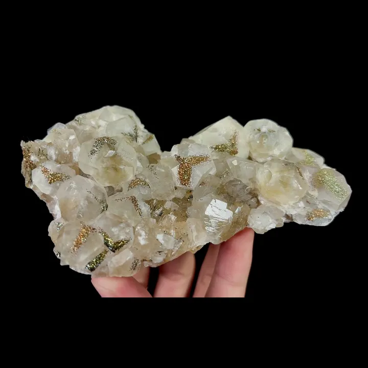 Natural Calcite and Pyrite, Mineral Specimen:Fujian,China (120*75*30MM) - image 3