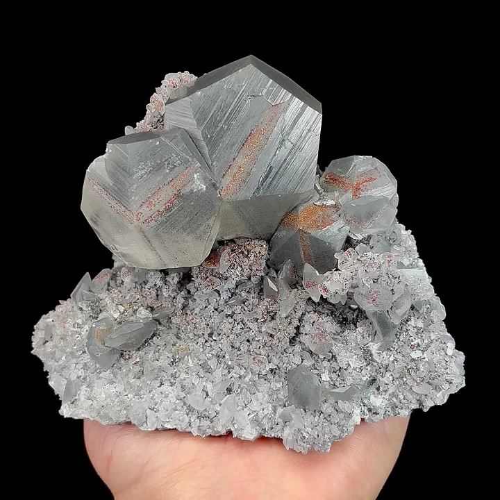 Natural Calcite and Pyrite, Mineral Specimen:Fujian,China (125*100*40MM) image