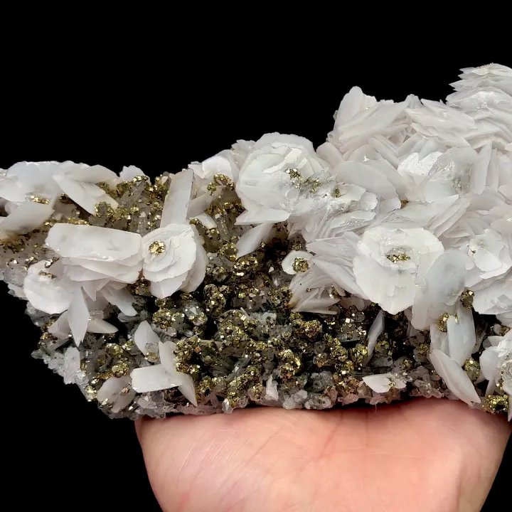 Natural Calcite and Pyrite, Mineral Specimen:Fujian,China (220*95*40MM) - image 4