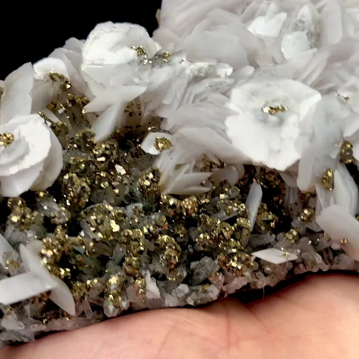 Natural Calcite and Pyrite, Mineral Specimen:Fujian,China (220*95*40MM) - image 2