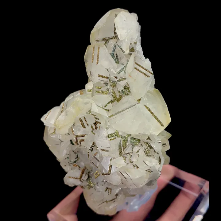 Natural Calcite and Pyrite, Mineral Specimen:Fujian,China (90*60*125MM) - image 2