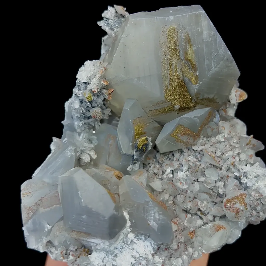 Natural Calcite and Pyrite Mineral Specimen,High Quality Specimen,DAYE,HUBEI,CHINA(105*90*55mm) - image 4