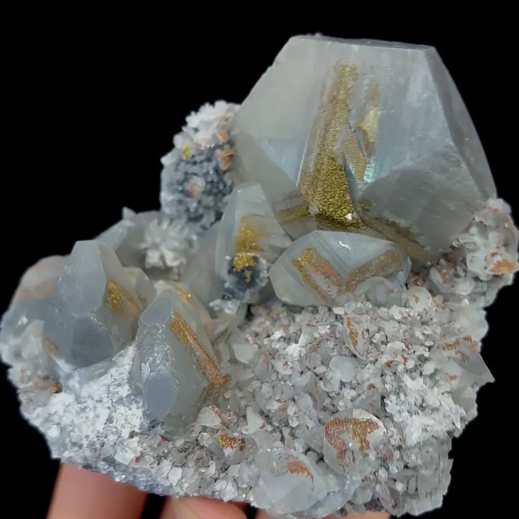 Natural Calcite and Pyrite Mineral Specimen,High Quality Specimen,DAYE,HUBEI,CHINA(105*90*55mm) - image 5