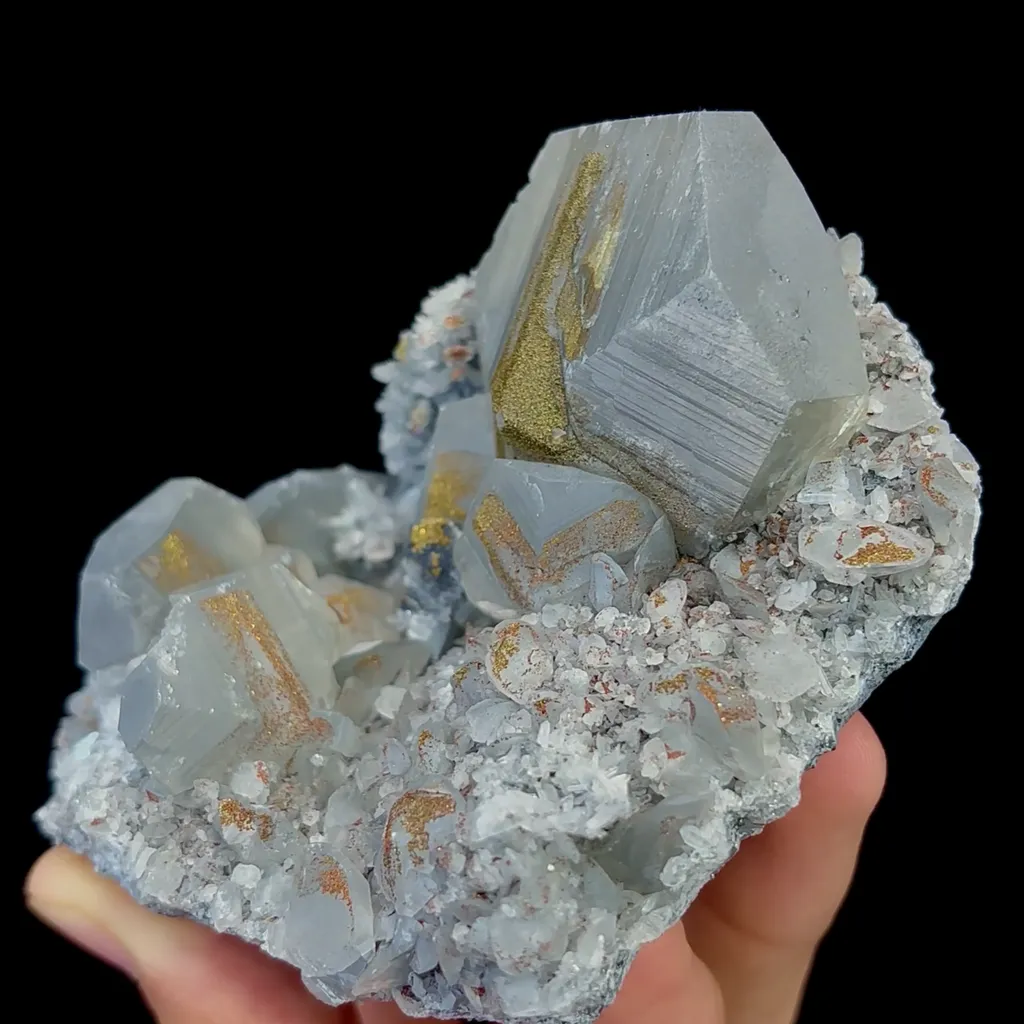 Natural Calcite and Pyrite Mineral Specimen,High Quality Specimen,DAYE,HUBEI,CHINA(105*90*55mm) - image 3