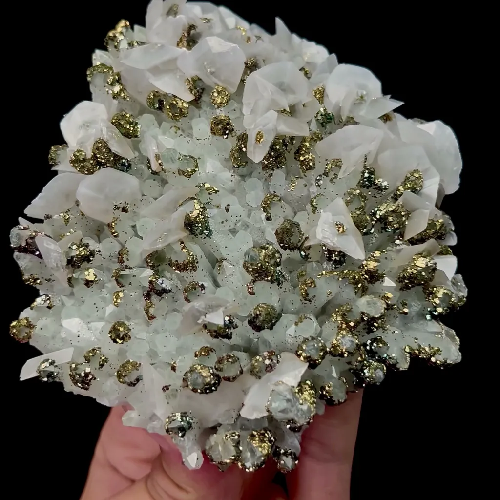 Natural Calcite and Pyrite Mineral Specimen,High Quality Specimen,DAYE,HUBEI,CHINA(112*108*36mm) - image 3