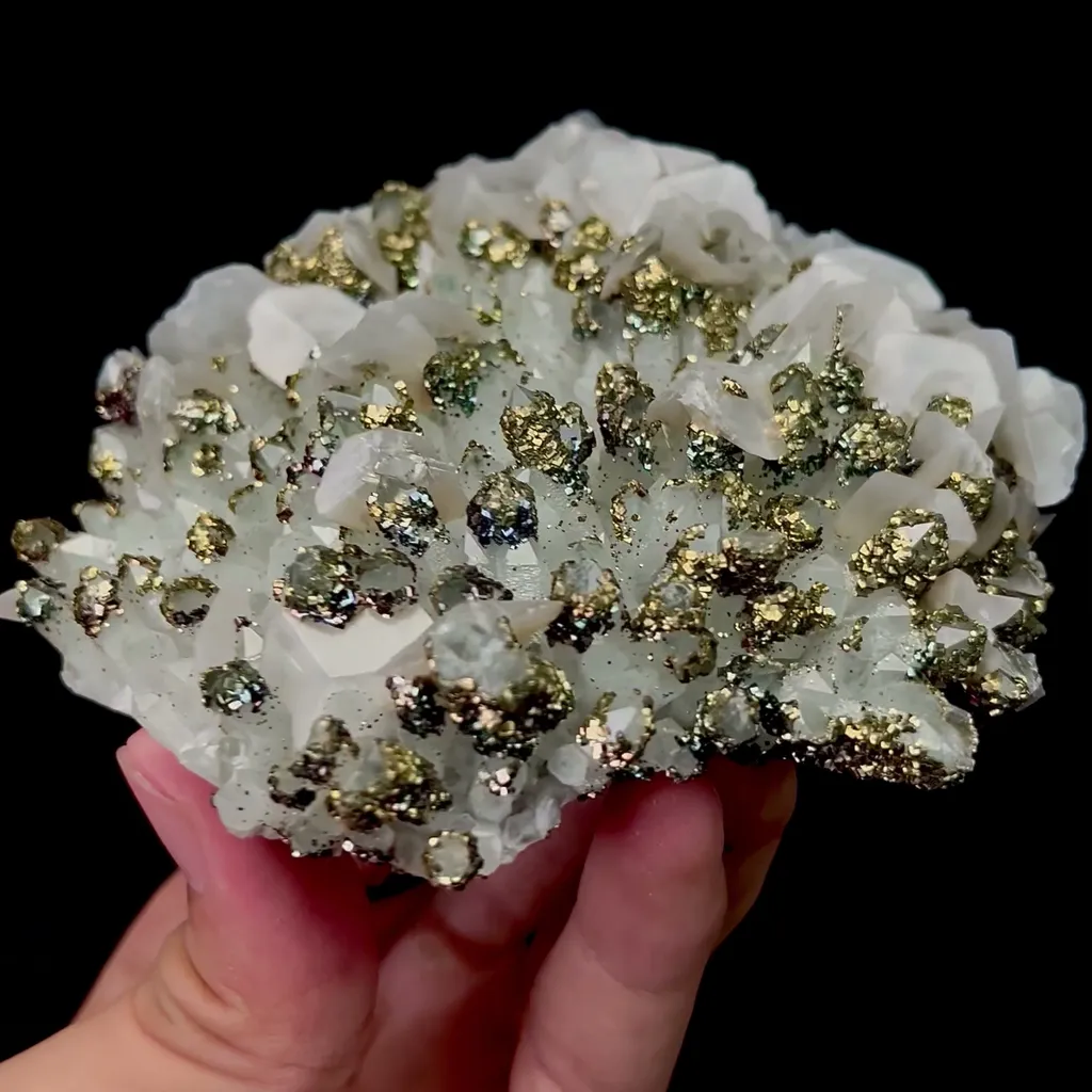 Natural Calcite and Pyrite Mineral Specimen,High Quality Specimen,DAYE,HUBEI,CHINA(112*108*36mm) - image 2