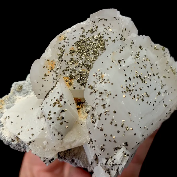 Natural Calcite and Pyrite Mineral Specimen,High Quality Specimen,DAYE,HUBEI,CHINA(115*65*55mm) image