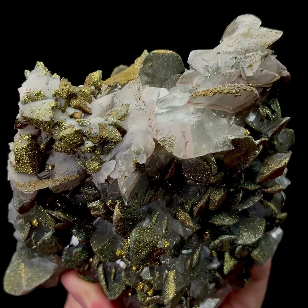 Natural Calcite and Pyrite Mineral Specimen,High Quality Specimen,DAYE,HUBEI,CHINA(120*100*60mm) - image 2