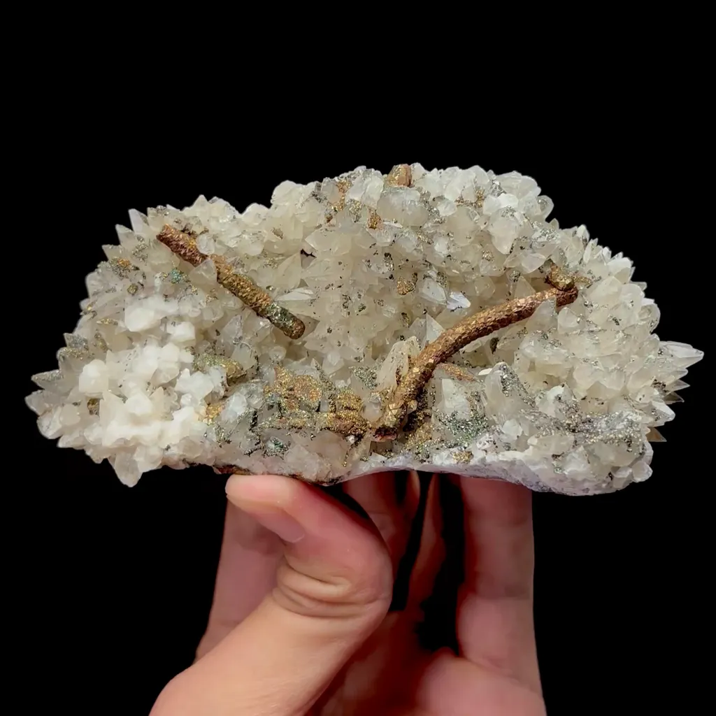 Natural Calcite and Pyrite Mineral Specimen,High Quality Specimen,DAYE,HUBEI,CHINA(127*65*45mm) - image 5