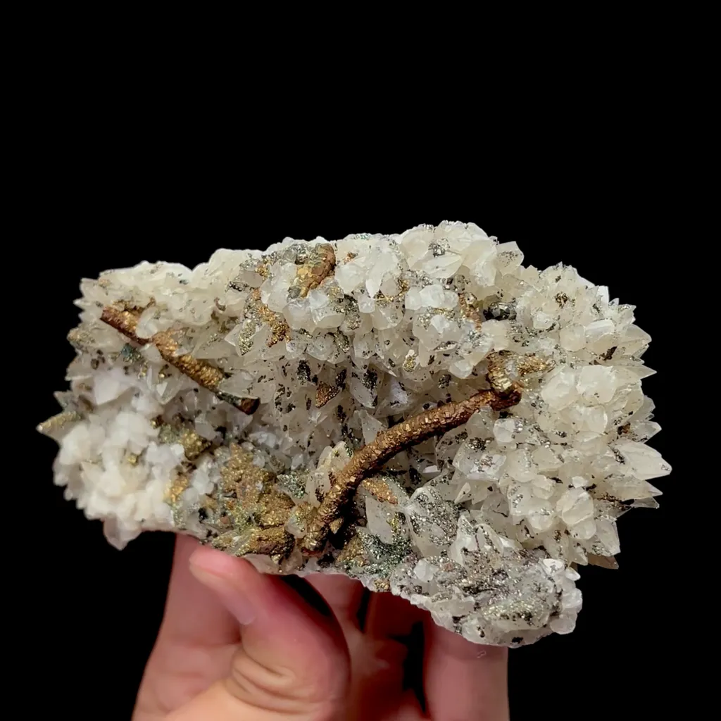 Natural Calcite and Pyrite Mineral Specimen,High Quality Specimen,DAYE,HUBEI,CHINA(127*65*45mm) - image 4