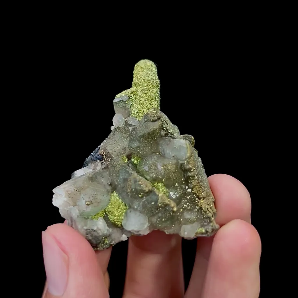 Natural Calcite and Pyrite Mineral Specimen,High Quality Specimen,DAYE,HUBEI,CHINA(40*24*50mm) - image 2