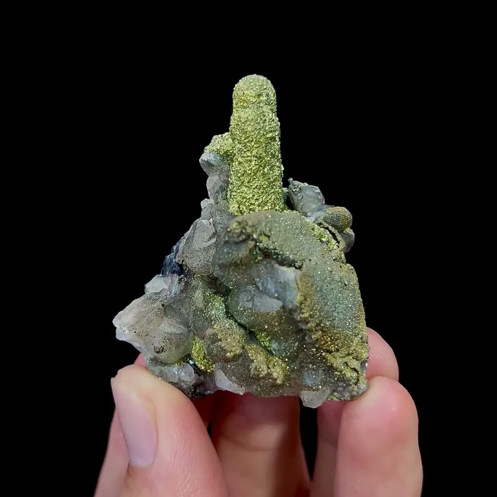 Natural Calcite and Pyrite Mineral Specimen,High Quality Specimen,DAYE,HUBEI,CHINA(40*24*50mm) image