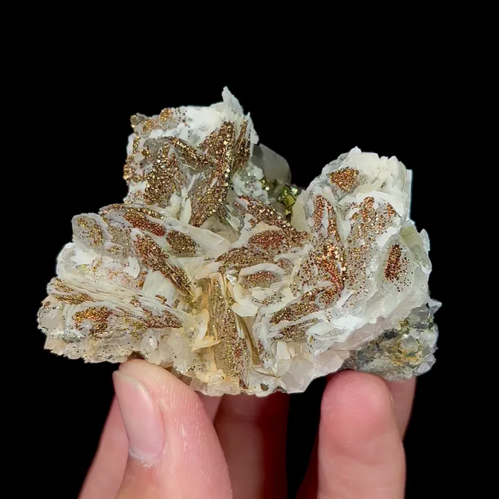 Natural Calcite and Pyrite Mineral Specimen,High Quality Specimen,FUJIAN,CHINA(62*47*25mm) image