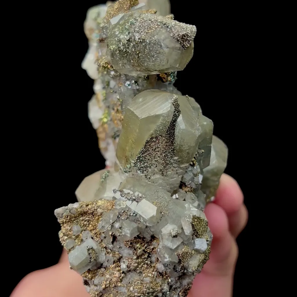 Natural Calcite and Pyrite Symbiosis comes from Fujian,China 110*60*50MM image