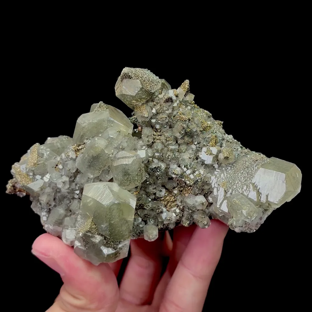 Natural Calcite and Pyrite Symbiosis comes from Fujian,China 110*60*50MM - image 4
