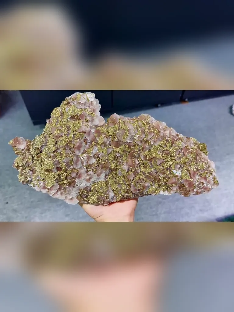 Natural Calcite and Pyrite Symbiosis comes from Fujian,China 350*180*90MM - image 2