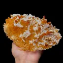 Natural Calcite and Red Crystal Cluster Mineral Specimen,High Quality Specimen,MEIGU,SICHUAN,CHINA(180*110*90mm) - image 2