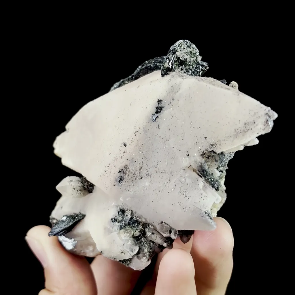 Natural Calcite and Specularite Mineral Specimen,High Quality Specimen,ANHUI,CHINA(99*74*46mm) - image 3
