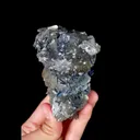 Natural Calcite and Stibnite, Mineral Specimen:Fujian,China (85*95*55MM) - image 5