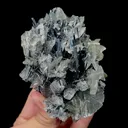 Natural Calcite and Stibnite Mineral Specimen,High Quality Specimen,LENGSHUIJIANG,HUNAN,CHINA(100*74*70mm) - image 1
