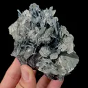 Natural Calcite and Stibnite Mineral Specimen,High Quality Specimen,LENGSHUIJIANG,HUNAN,CHINA(100*74*70mm) - image 2