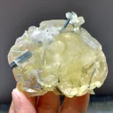 Natural Calcite and Stibnite Symbiosis comes from Fujian,China 70*55*40MM - image 4