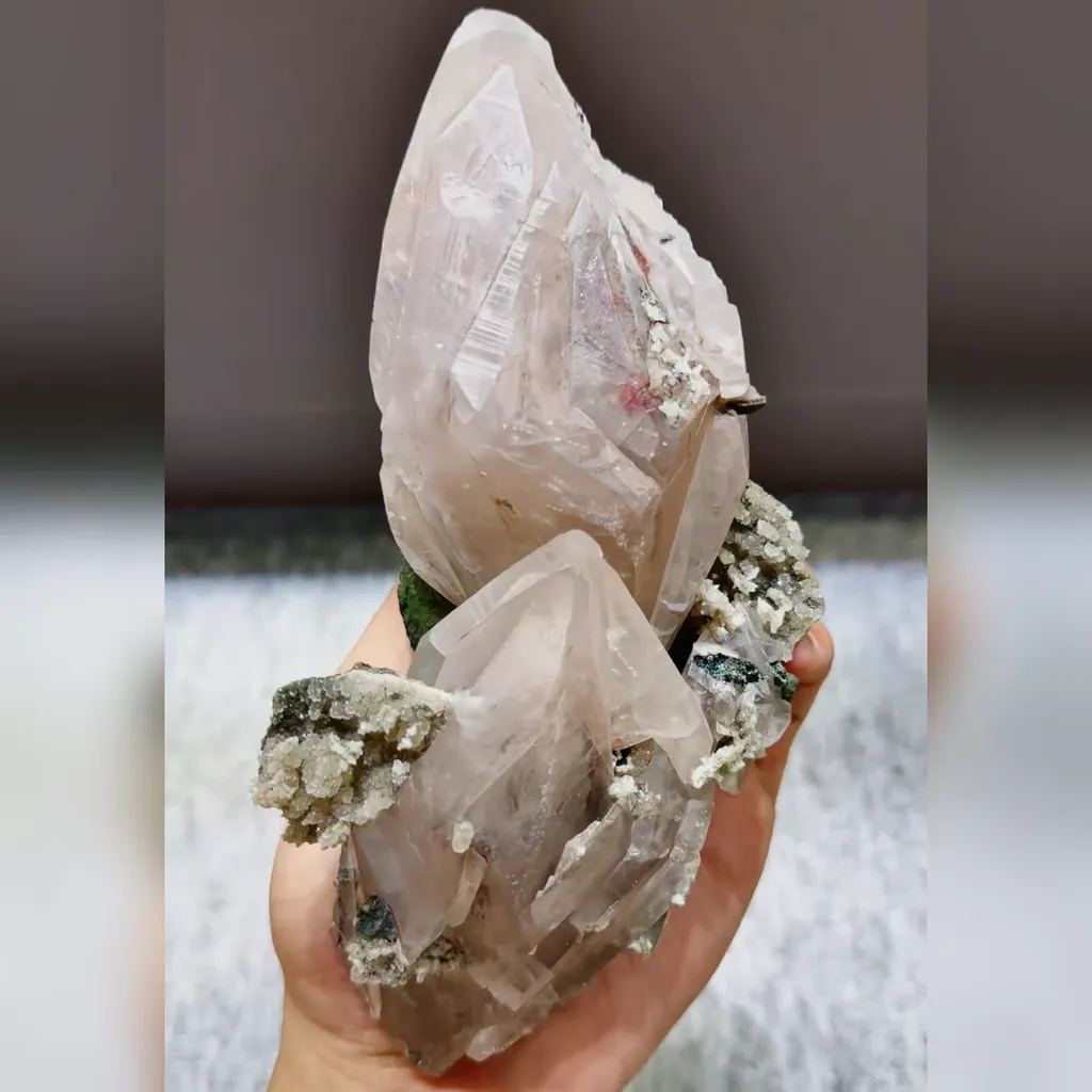 Natural Calcite comes from Daye,Hubei 80*50*180MM - image 3