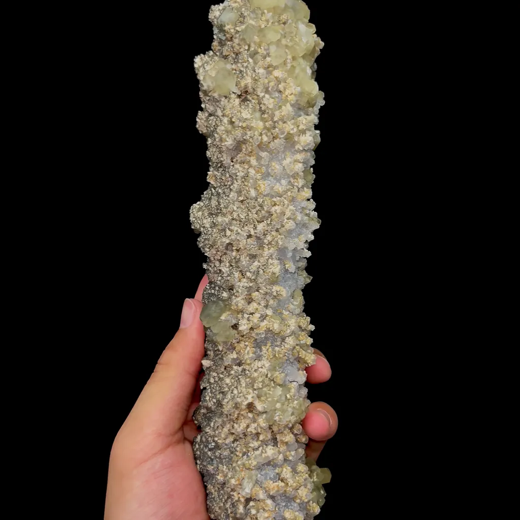 Natural Calcite Crystal and Limonite Mineral Specimen,High Quality Specimen,ANHUI,CHINA(50*50*240mm) - image 3