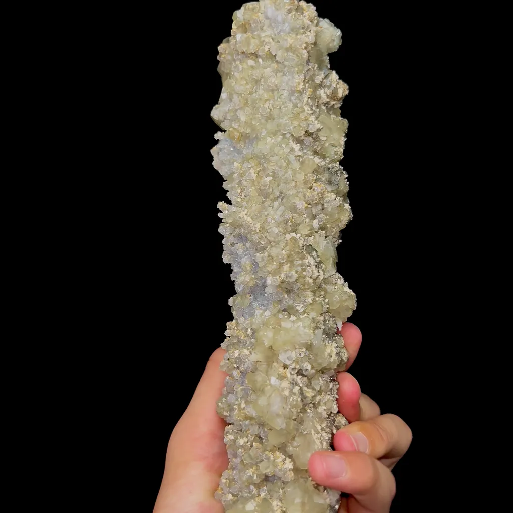 Natural Calcite Crystal and Limonite Mineral Specimen,High Quality Specimen,ANHUI,CHINA(50*50*240mm) - image 2