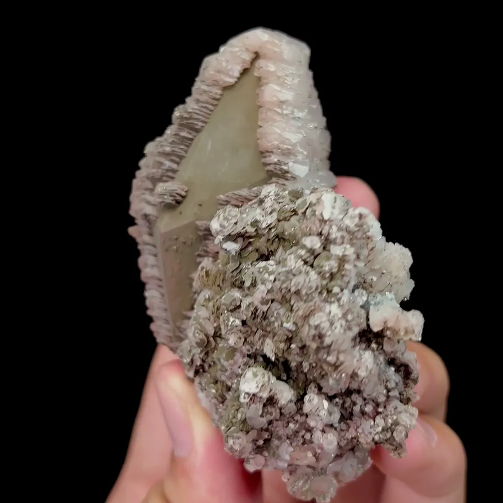 Natural Calcite Crystal and Pyrite Mineral Specimen,High Quality Specimen,DAYE,HUBEI,CHINA(69*31*60mm) - image 2