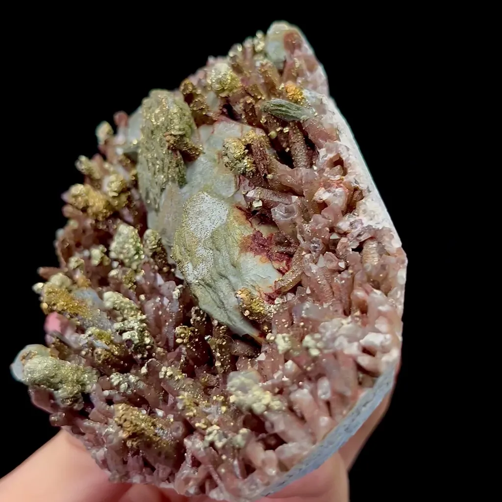 Natural Calcite Crystal and Pyrite Mineral Specimen,High Quality Specimen,DAYE,HUBEI,CHINA(98*75*36mm) - image 3