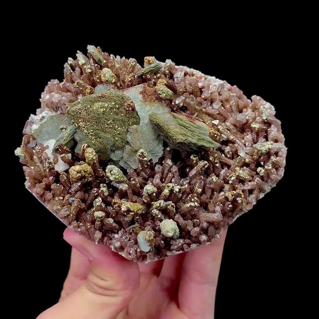 Natural Calcite Crystal and Pyrite Mineral Specimen,High Quality Specimen,DAYE,HUBEI,CHINA(98*75*36mm) - image 4