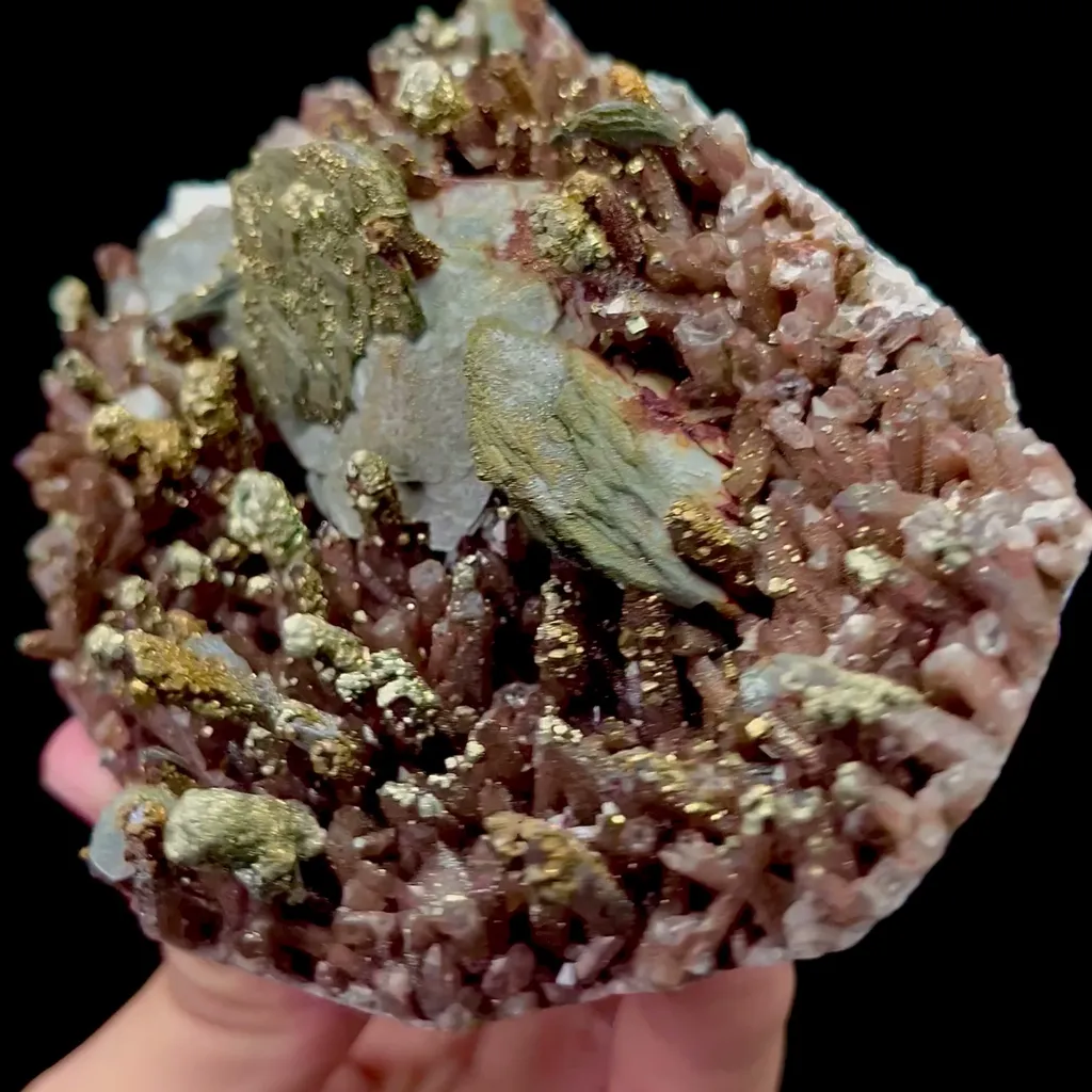 Natural Calcite Crystal and Pyrite Mineral Specimen,High Quality Specimen,DAYE,HUBEI,CHINA(98*75*36mm) - image 2