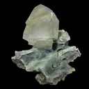 Natural Calcite Crystal on Chalcedony –  Raw Mineral Cluster - image 2