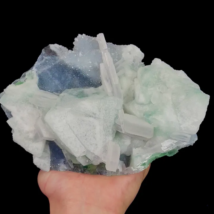 Natural Calcite Crystal,Concentrated sugar Calcite,Octahedron Mineral Specimen:FUJIAN (175*45*130mm) image