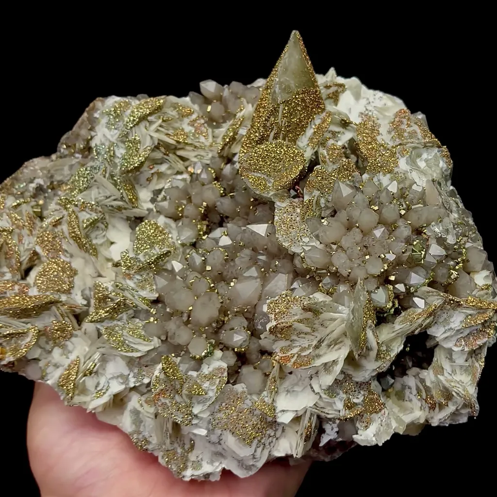 Natural Calcite Pyrite and Crystal Mineral Specimen,High Quality Specimen,DAYE,HUBEI,CHINA(180*150*60mm) - image 4