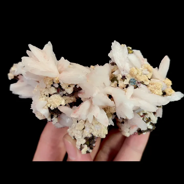 Natural Calcite, Pyrite, Dolomite, and Red Quartz, Mineral Specimen:Daye,Hubei (110*60*35MM) - image 4