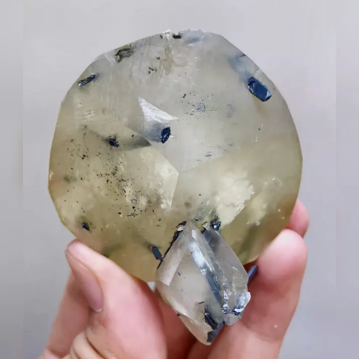 Natural Calcite & Stibnite, Mineral Specimens:Fujian,China (55*60*35MM) - image 5
